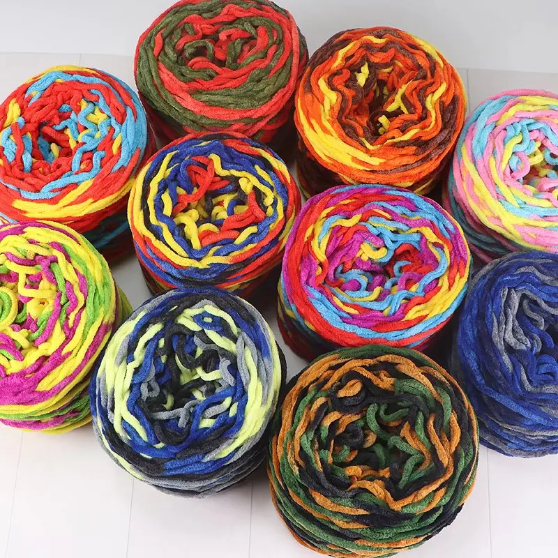 soft thick ice cotton silk thread yarn 5mm knitting yarn yarn for crochet
