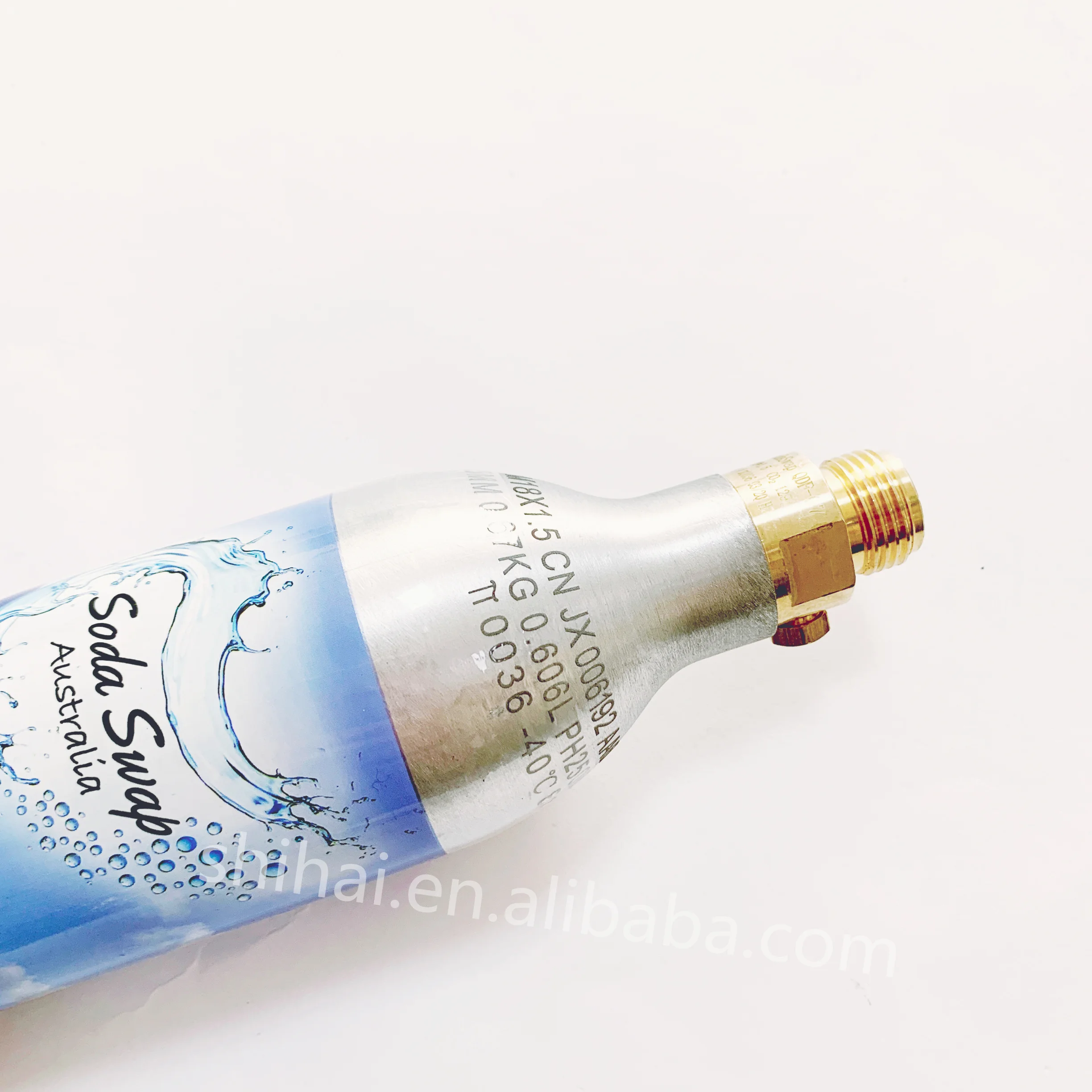 high quality food grade co2 gas cylinder soda maker cylinder 0.6L aluminum cylinder for soda maker machine