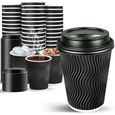 European Quality 25 oz Double Wall Coffee Cup with Pet Lid PE Paint Coat for Noodles or Salad Factory Prices