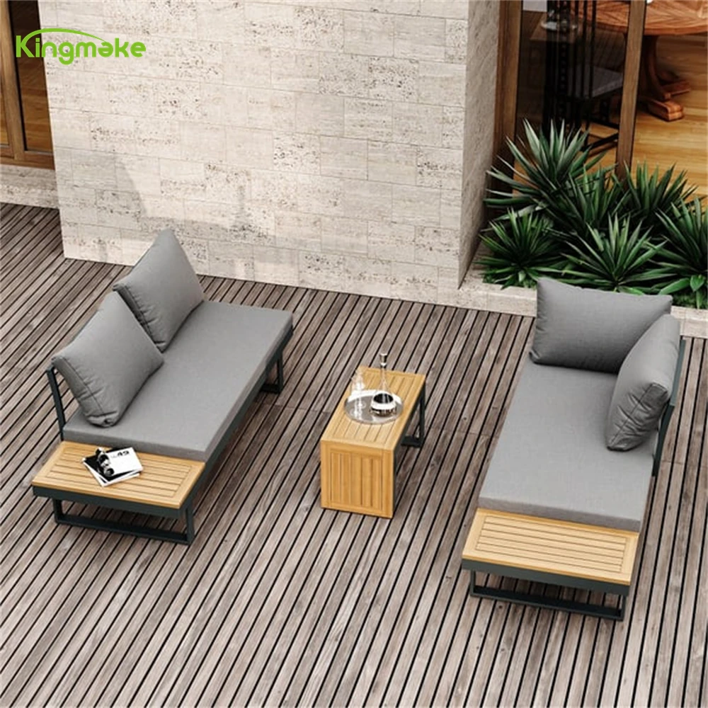 Modern Outdoor Sofa Patio Furniture set Round Rope High Quality Aluminum Garden  Balcony sofa Set