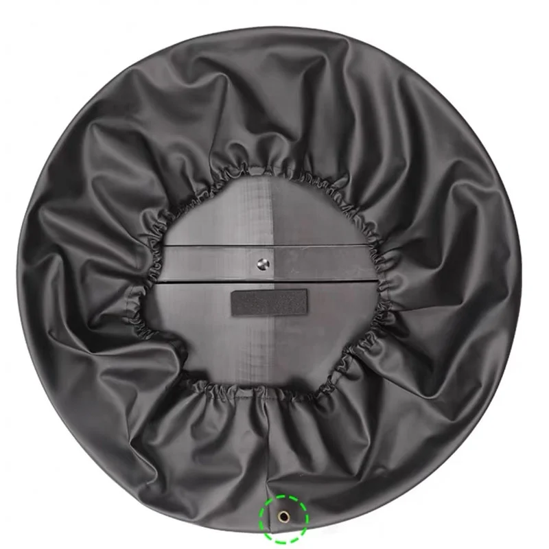 Glossy Black with Red Letter Spare Wheel Cover Rear Tire Cover for Land Rover Defender 2020-2024