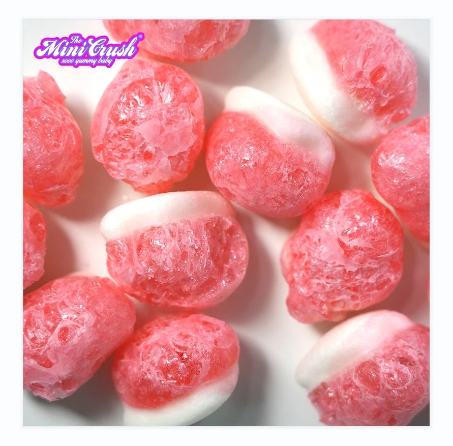 New candy Freeze dried spicy gummy strawberry candies