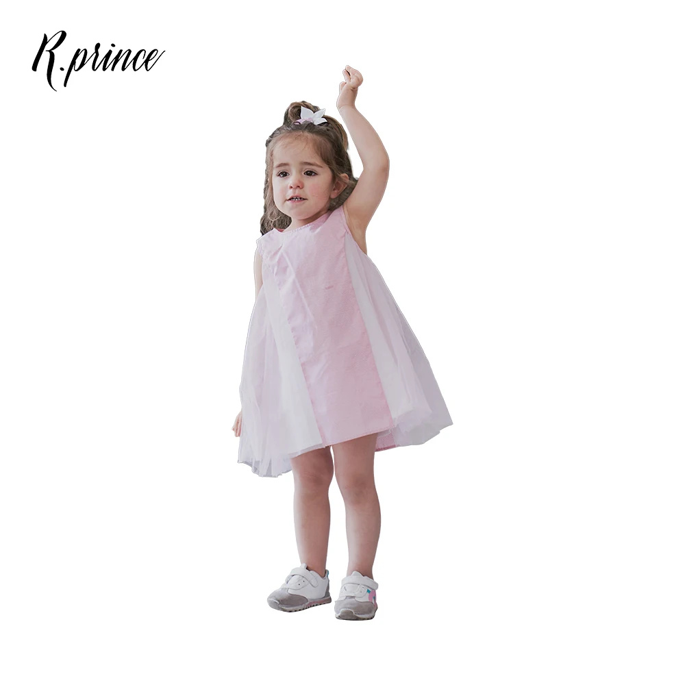 2022 Kids Elegant Wedding Children Baby Dress Modern Girl Dress Cotton Girls Fancy Dresses For Girls