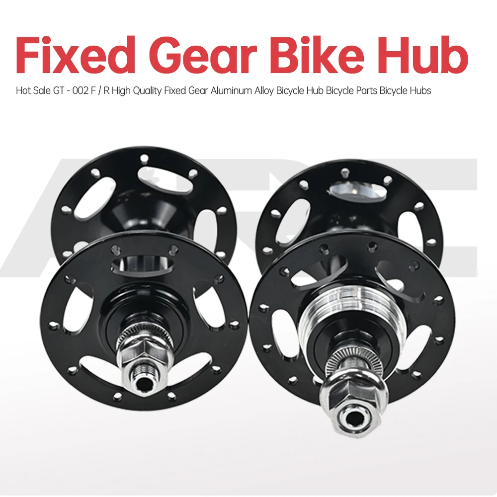 CNC Wholesale bicycle parts GT-002F/R  OEM Front M9*100mm Rear Hub M10*120mm 32 round holes aluminum alloy Fixed Gear Bike Hub