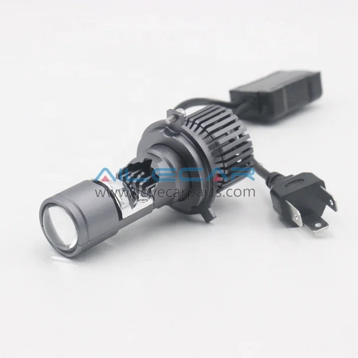 AILECAR Super M ini  75W LED Headlight Bulb H4 With Projector Lens SMD 3570 3800LM Auto Headlight Bulbs For Sale