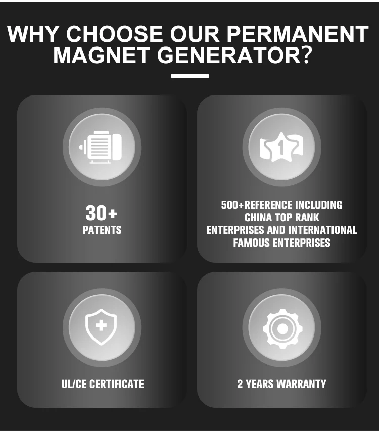 Enneng radial flux pmsm pmg permanent magnet motor generator 55 kw 1500 rpm 220v price