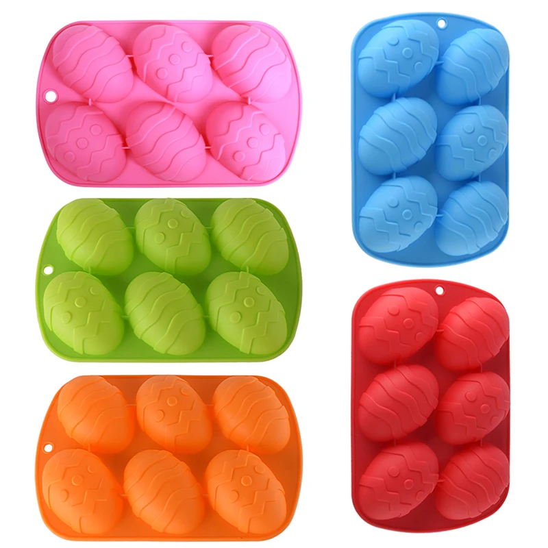 2022 DIY Funny Dinosaur Easter Egg Chocolate Mold  Silicone Baking Mold Tray for Cake