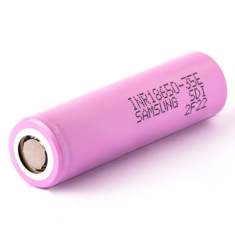 High Capacity INR 18650 35E 3.7V 3500mah 8A Pink Lithium Battery for Samsung INR18650-35E