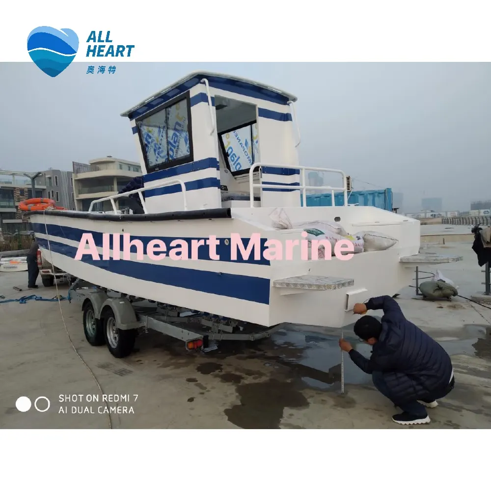 China Manufacturers all welded 7.9m/26ft Aluminium Landing Craft work boats Landing boat with motor
