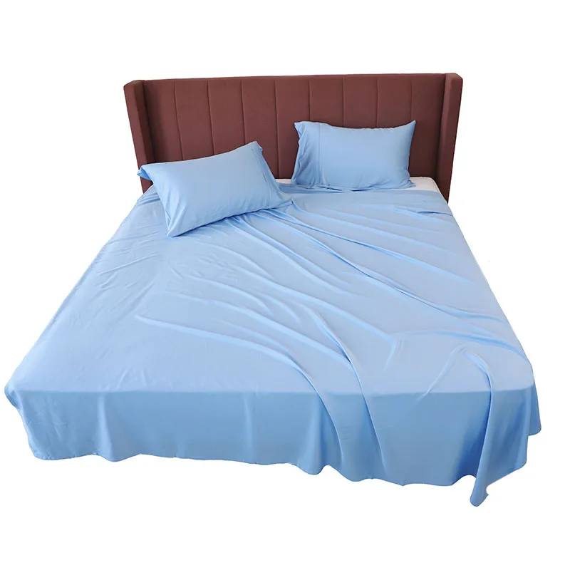 Оптовая продажа 100% бамбуковое постельное белье 300TC 400TC роскошный комплект постельного белья OEKO-TEX простыня размера King-Size/бамбуковое