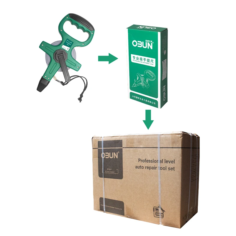 Portable Plastic Frame Ruler 30/50 Meters Waterproof And Wear-Resistant 50 Steel Lacquered Flexible Tape