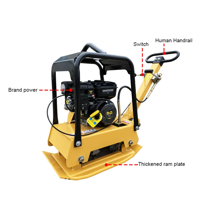 Factory Price Reversible Plate Compactor Road Machine With Honda Engine Gasoline Type Plate Compactor