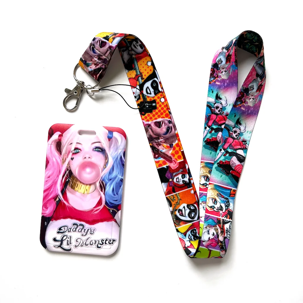 DNC Popular Printed Movie Custom Cartoon logo Lanyard with Id Holder