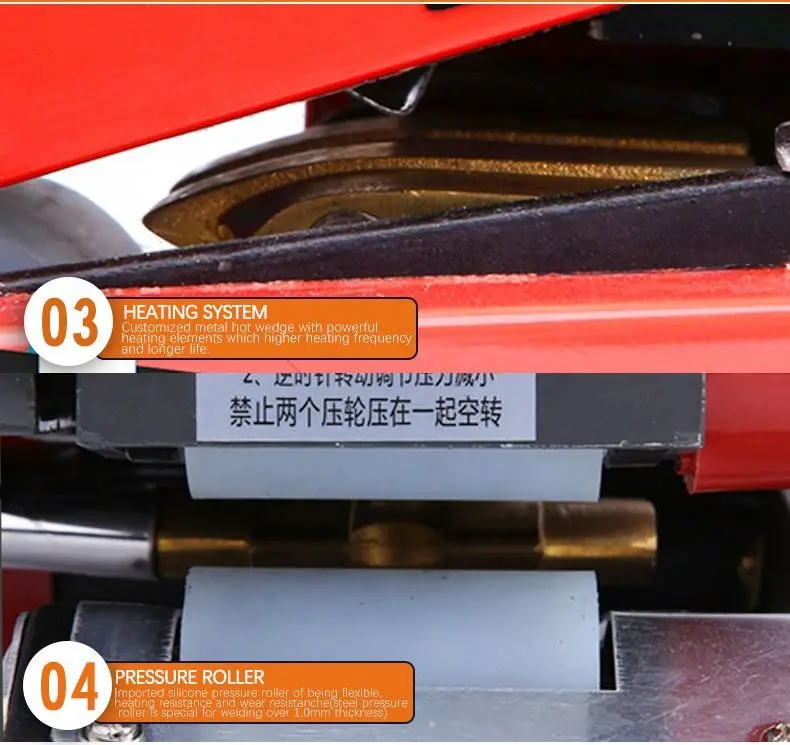 800w Plastic Geomembrane Welding Machine For 0.2~1.5mm Thickness Geomembrane