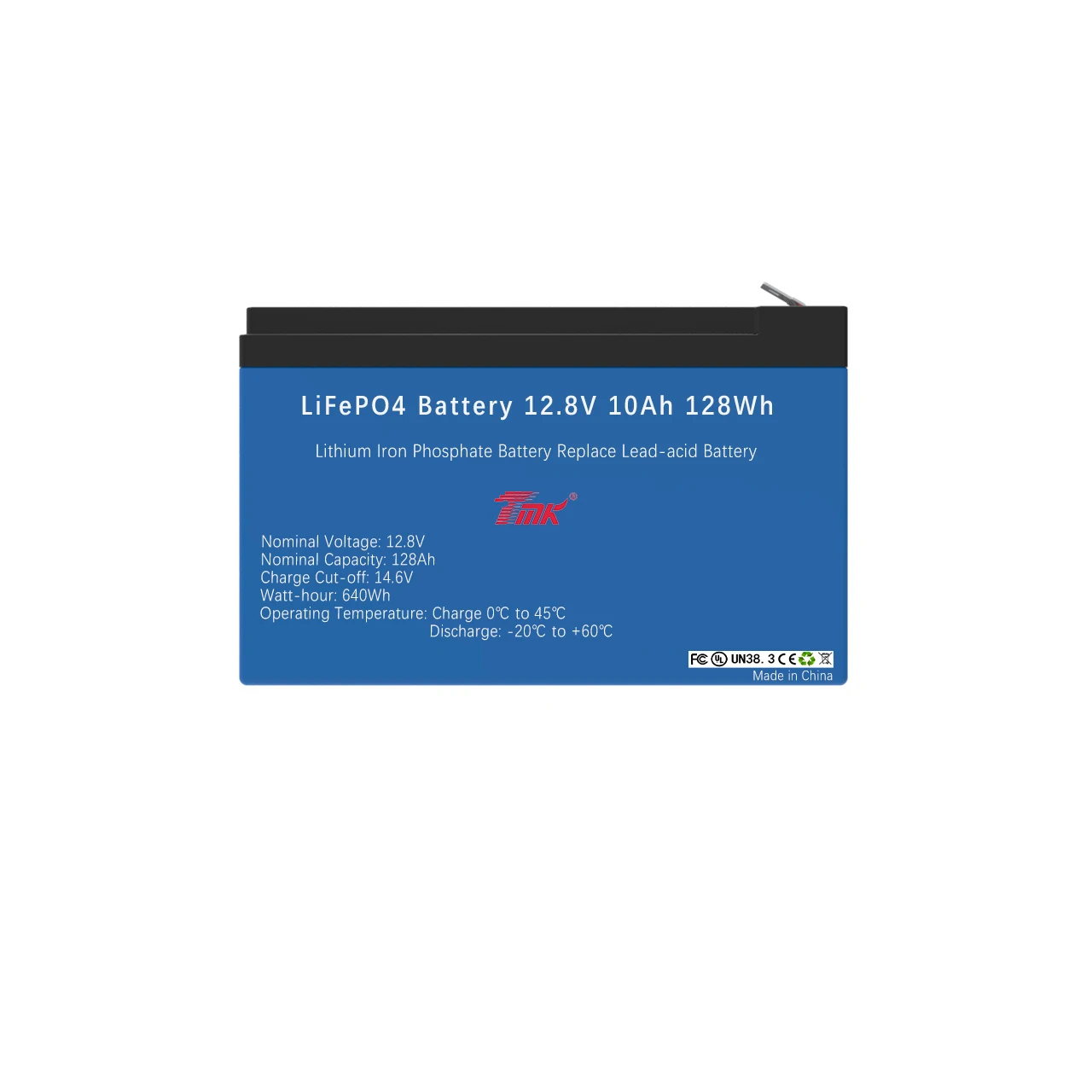 Customize Rechargeable LiFePO4 Battery Pack 12V 9V Battery 10Ah Lithium Iron Phosphate Solar Battery