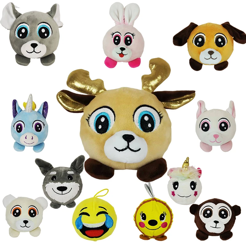 Мяч для снятия стресса с вышитым логотипом, мягкий плюшевый мяч с эффектом памяти