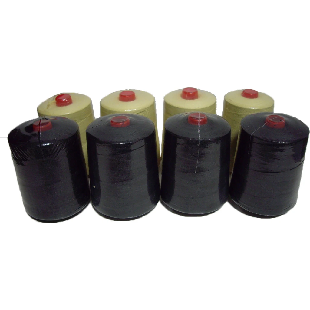 black yellow Customized fr aramid thread para aramid sewing thread for fire resistance glove high temperature resistance
