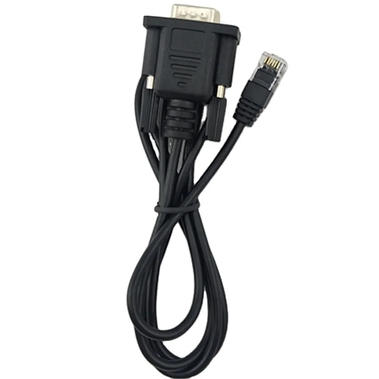 Popular High Quality RS232 Data Cable D-SUB 9P to RJ12 6p6c Cable China VGA Cables Projector Computer Monitor Gold Plated Black