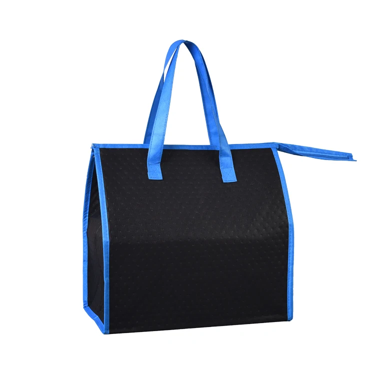 Waterproof Aluminum Foil Non Woven Insulated Lunch Thermal Cooler Lunch Bag