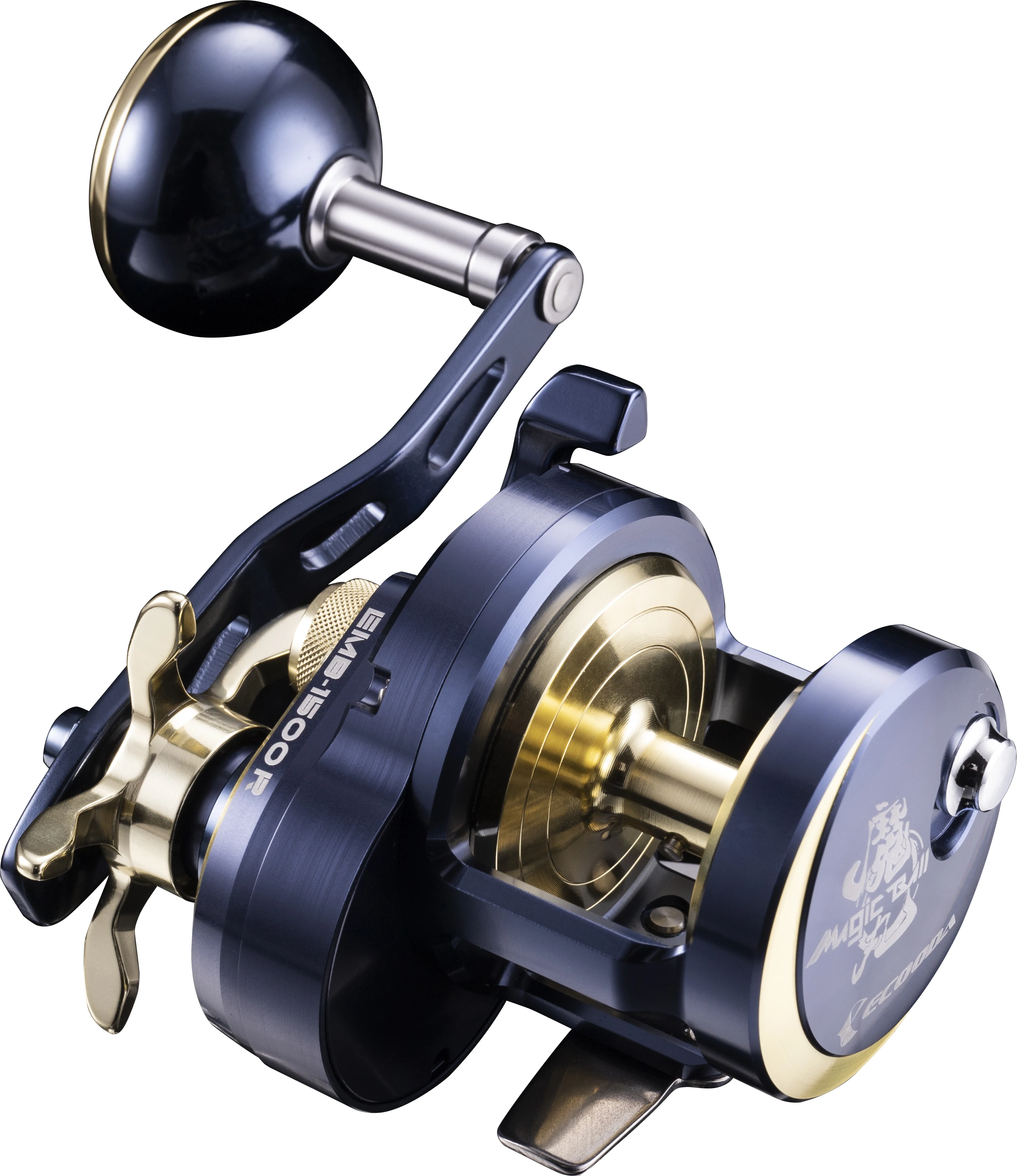 ECOODA EMB1500 8+1BB Full Metal Sea Water Boat Trolling Reel 15KG Drag Power 6.2:1 Speed Slow Pitch Jigging Bait Casting River