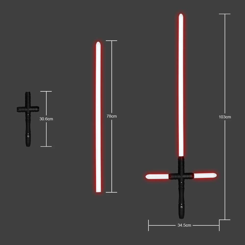 PHS Darksaber металлическое лезвие из поликарбоната дуэлинг меч 3 шрифта фильма Поддержка Тяжелого дуэлинга битва FX световой