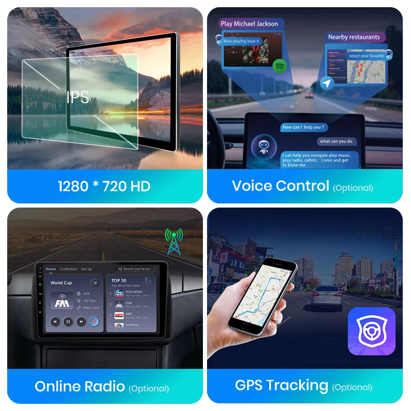 Junsun V1 EU Stock Wireless CarPlay Android Auto Navigation for Hyundai Tucson 2 2015-2018 Car Autoradio Multimedia Video