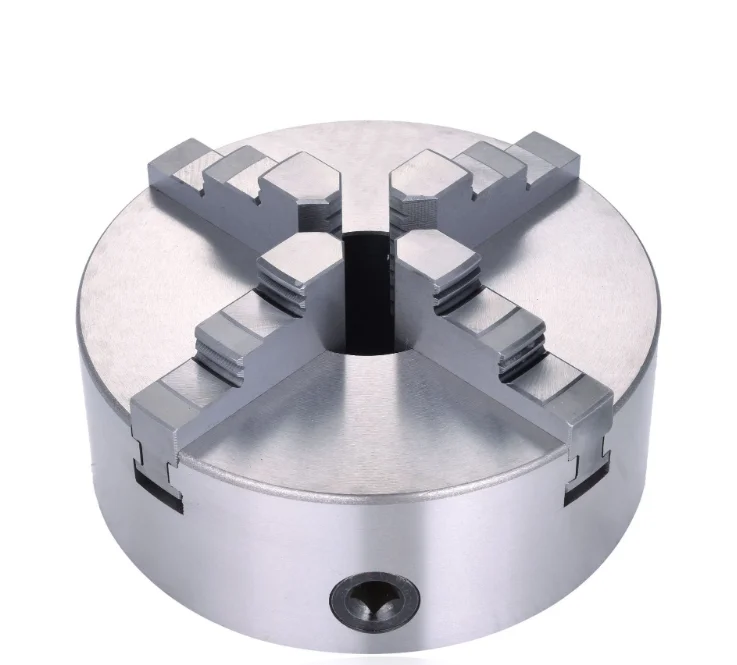 K12 160 high material 4-jaw self centering lathe chuck with large clamping force and wide clamping range