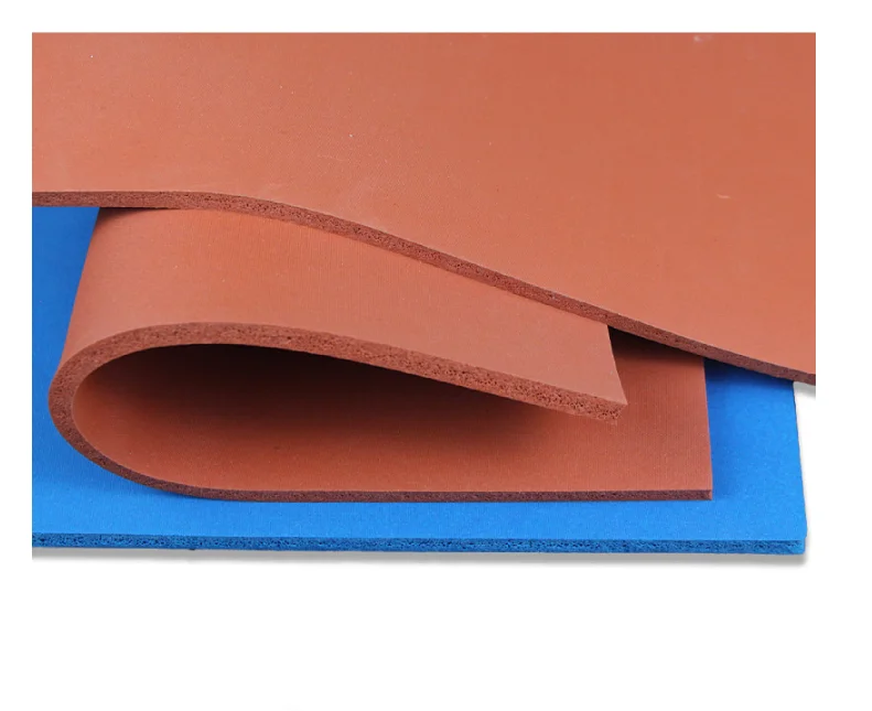 Durable wear resistant Rolled silicone foam heat pressing mat silicone foam heat pressing square mat