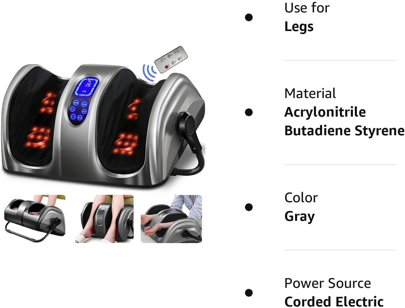 wholesale  Deep Kneading Improve Blood Circulation Foot Massager Device Vibrating With Heat Electric Foot Massager