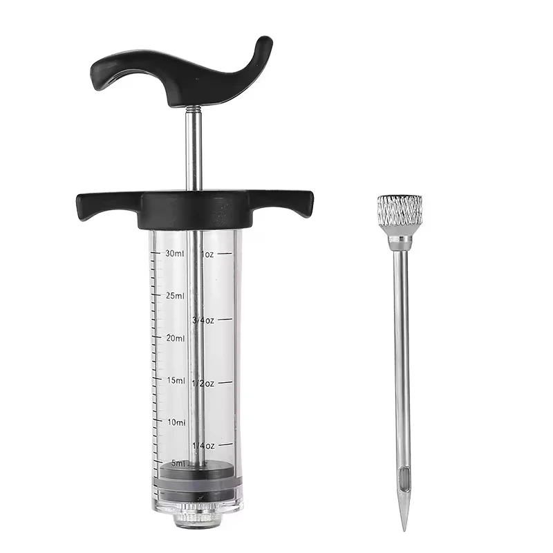 Wholesale Plastic Marinade Injector Syringe BBQ Steak Meat Spices Turkey Injector with Needles