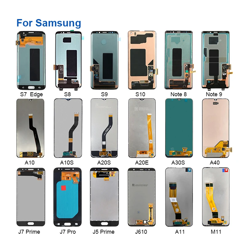 mobile phone touch wholesale j2 s5 6 7 edge note 8 lcd a10 11 12 20 30s screen protector display price for samsung galaxy