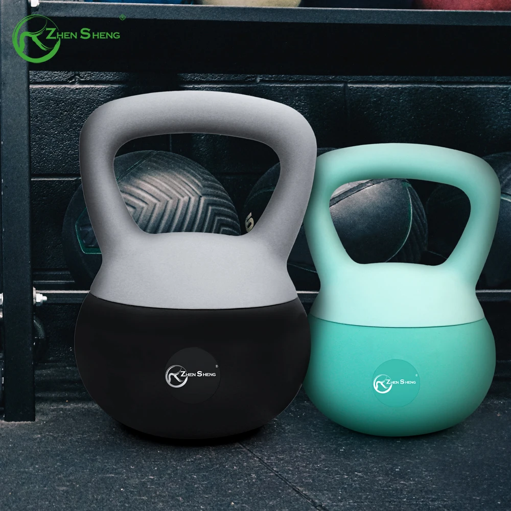Zhensheng Custom Logo Gym Strength 2-10kgs Adjustable Soft Kettlebell Fitness Kettlebell