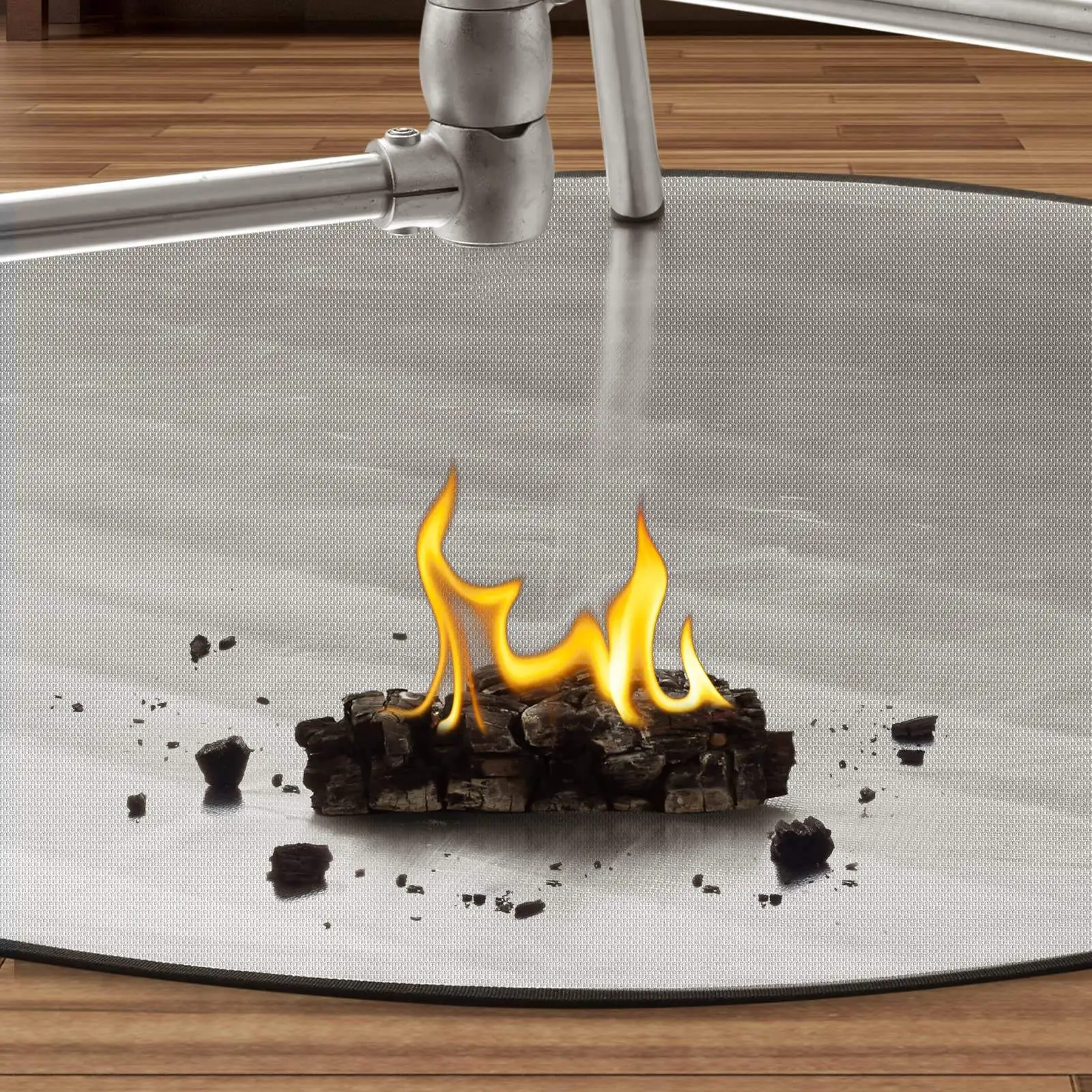 Fire Pit Mat Round For Under 22-36 Inch Heat Resistant Bbq Grill Mat Pad For Fire Pit Bbq Grill Fireproof Mat