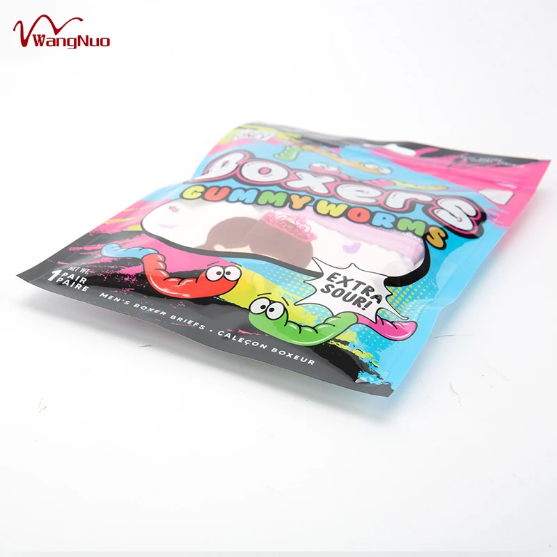 Eco-friendly small cheap baby clothing pouch packaging for underwear