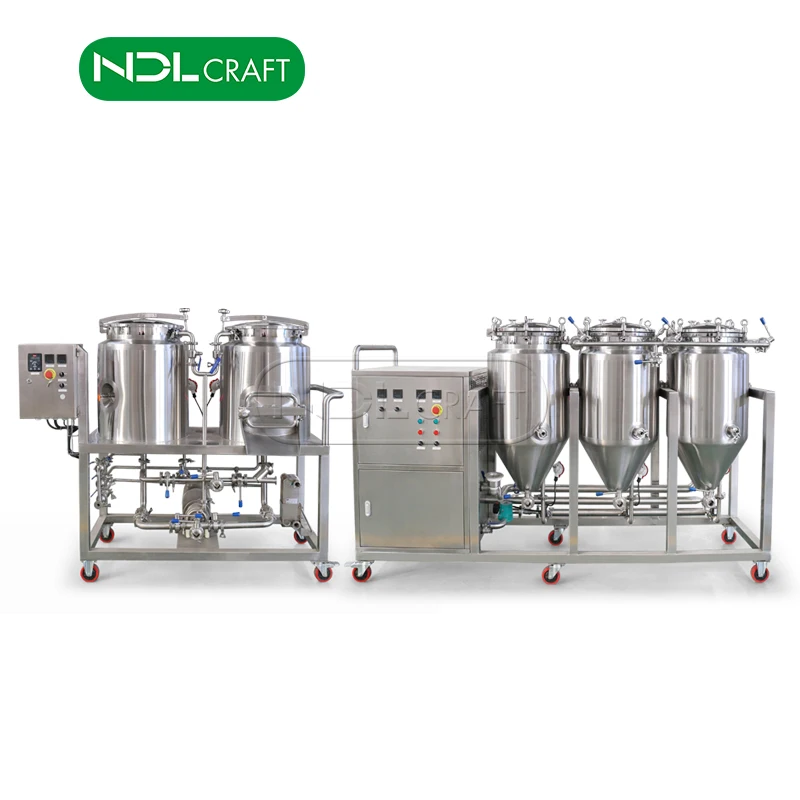 60L мини пивоварня домашнее пивоваренное оборудование для приготовления пива 2 сосуд нержавеющая сталь 304/316 NDL крафт
