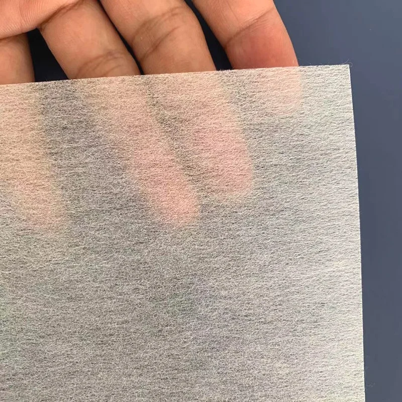 Оптовая химически-скрепленная клейкая ткань плавкая твердая Нетканая подкладка 1025hf с железом
