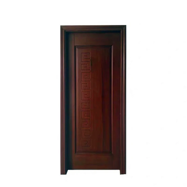 
New design apartment villa entrance melamine swing wood entry door 