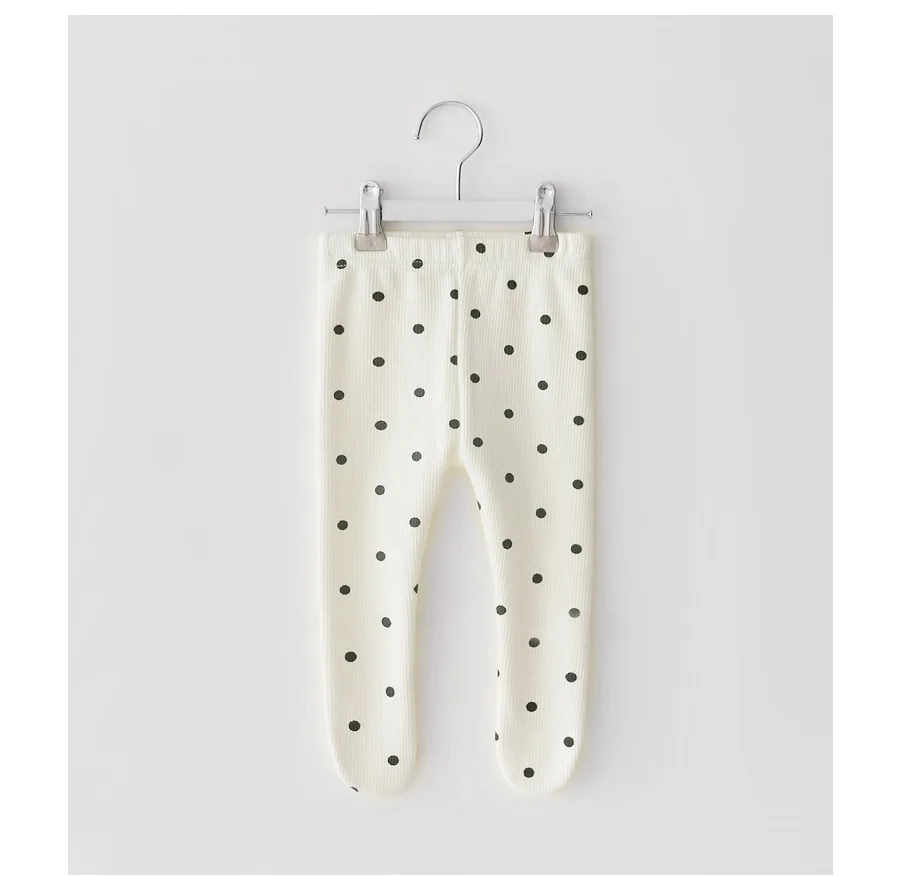 Korean Dot Design Fashion Organic Cotton Kids Pantyhose Tights Baby Girl Tights