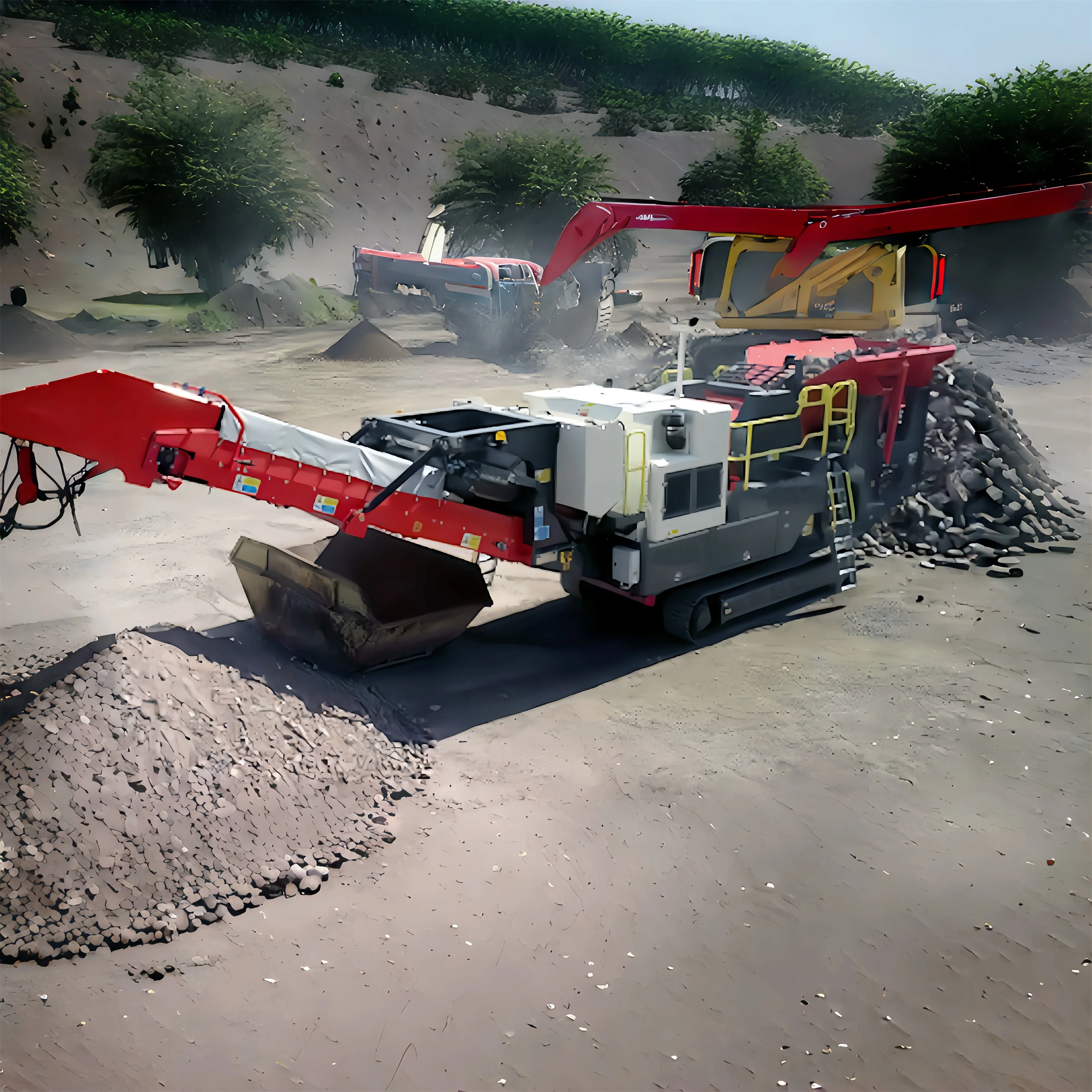 Crawler Mobile Jaw Crusher Portable Stone Jaw Crusher Machine Station Mobile Crushing Plant for Sale