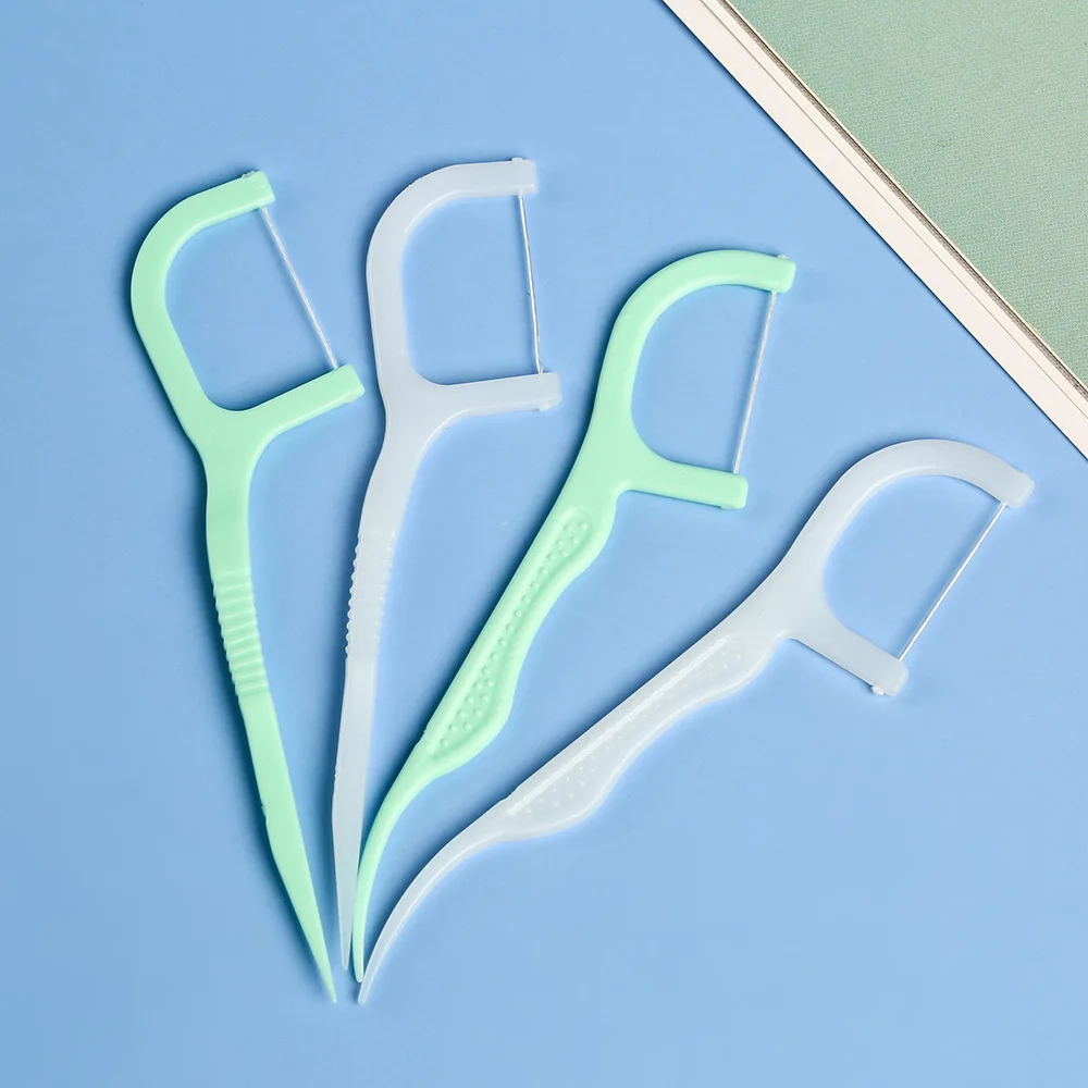 Bulk Biodegradable Personalized Eco Friendly Flosser Vegan Silk Tooth Nylon Dental Floss Pick For Kids