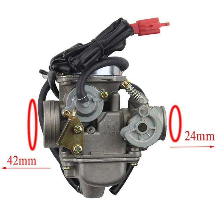  Карбюратор GOOFIT PD24J 24 мм холодные стартеры для GY6 150cc 152QMI 157QMJ ATV Go Kart мопед мотоцикл