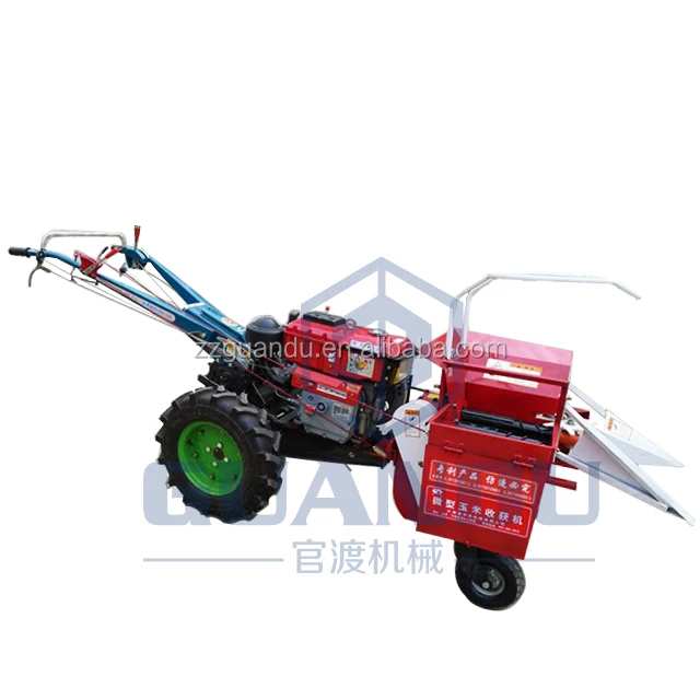 hot sale in South America and Africa and Central Asia single row corn/Maize/ear harvester fit in walking tractor