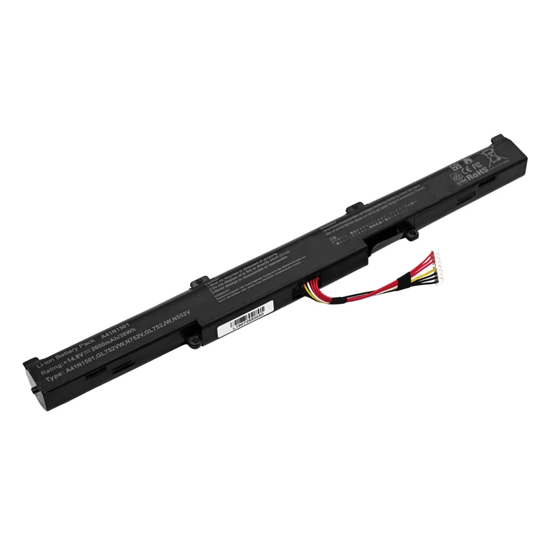 11.1V Laptop Battery A41N1501 For ASUS ROG GL752VW G752VW N552V N552VX GL752 N552 N752 UX450 UX480 UX580 A41LK9H L41LK2H
