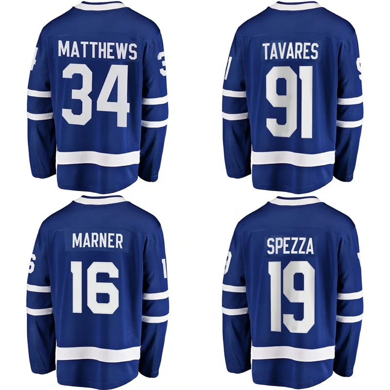 Custom Ice Hockey Jersey Toronto City Stitched Embroidery Men Royal Maple Leaf wear #34 Auston Matthews 91 Tavares 36 Campbell