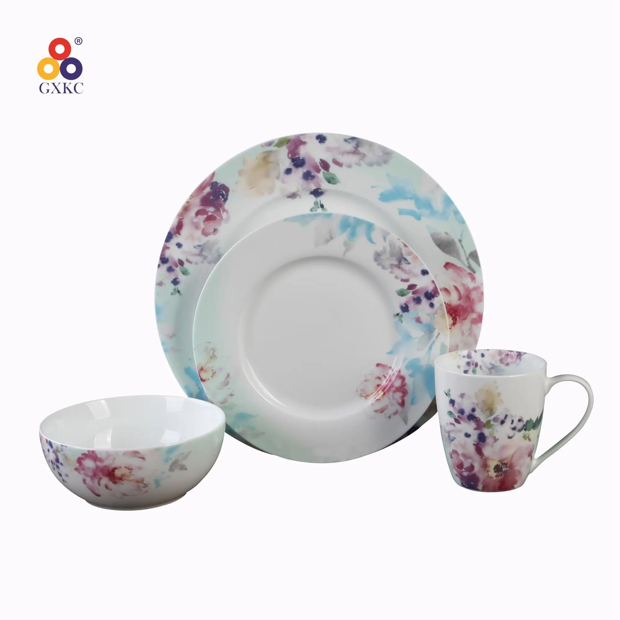 GXKC 16pc indian royal premium porcelain crockery china dinner sets