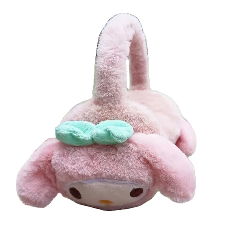 My Melody Plush Ear Warmer earmuffs Melody Autumn Winter Warm Earmuffs Cinnamoroll Fashion Solid Color Earflap