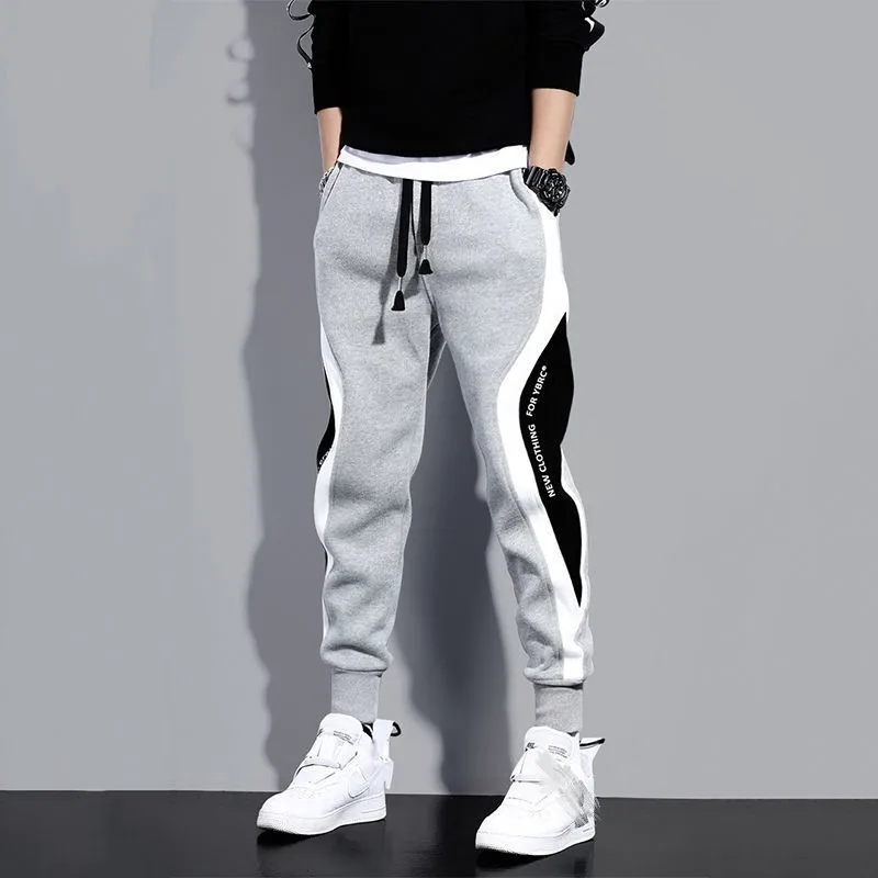 Wholesale new fashion track pants mens sports trousers stretch pants for young men slim jogging training running pants
