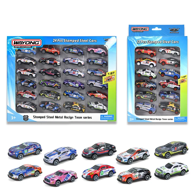 Wholesale Kids Die Cast Race Cars Vehicles 1 87 Alloy Metal Mini Model Pull Back Car Diecast Toys