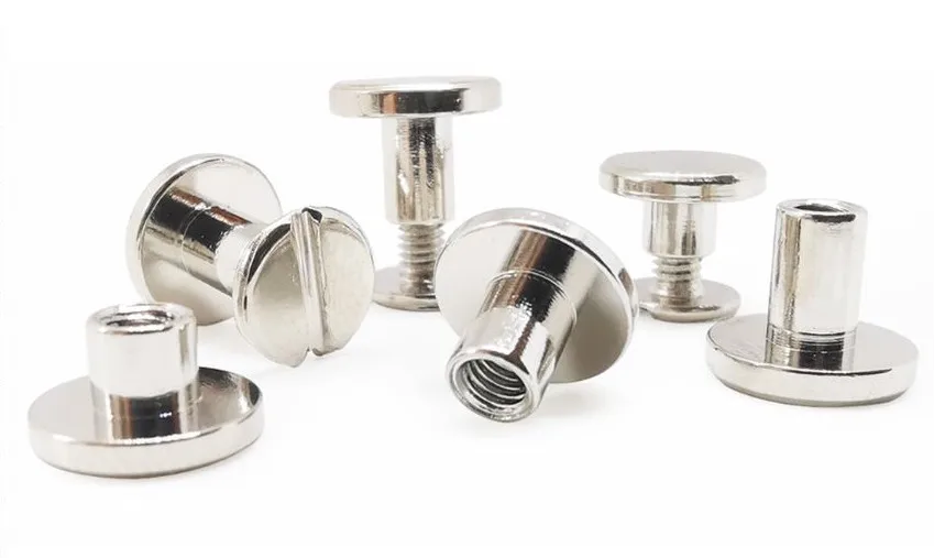 Wholesale Chicago Rivets For Belt Hat Garment Leather Craft Screw Back Rivets Metal Flat Rivet