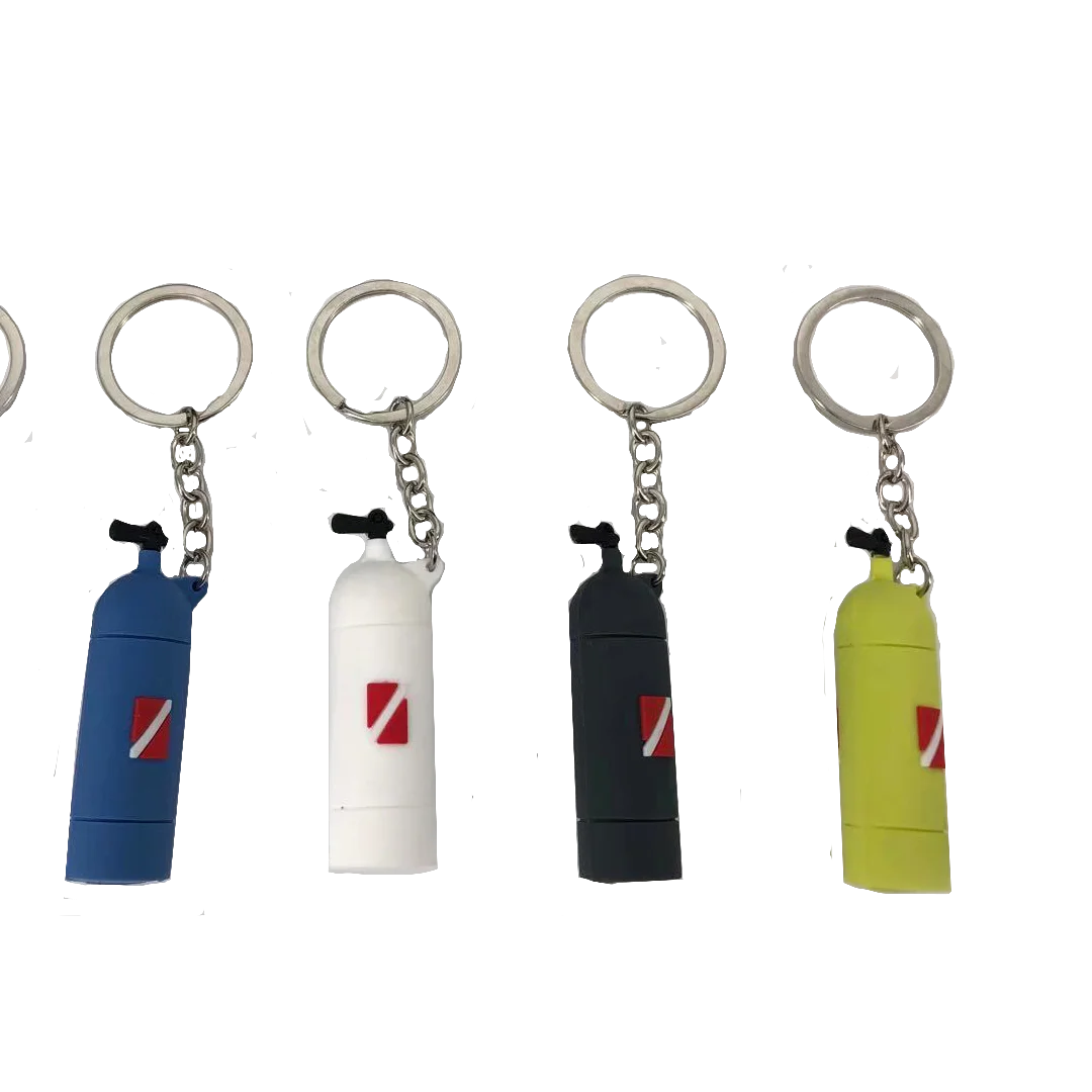 Tank shape keychain for diving accessories 6.5*2cm